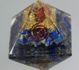 Piramide Orgonite Lapislazuli 9X9cm Meu Sexto Sentido