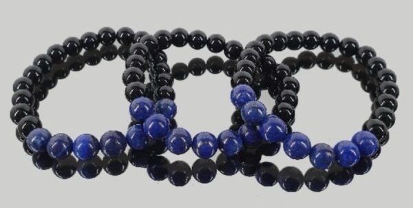 Pulseira Lapislazuli e Turmalina Negra 6mm